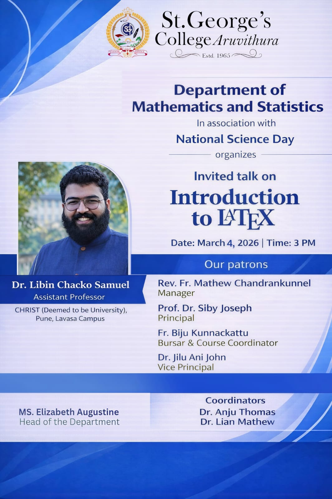 Invited talk on Introduction to LaTeX